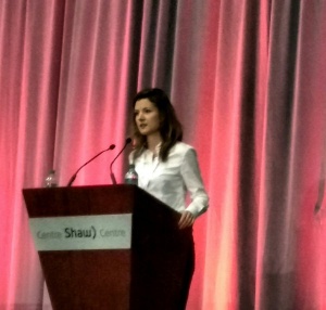 Natalia Moudrak speaking at CanAdapt2016