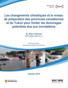 French cover of Climate Change Preparedness of Provinces report