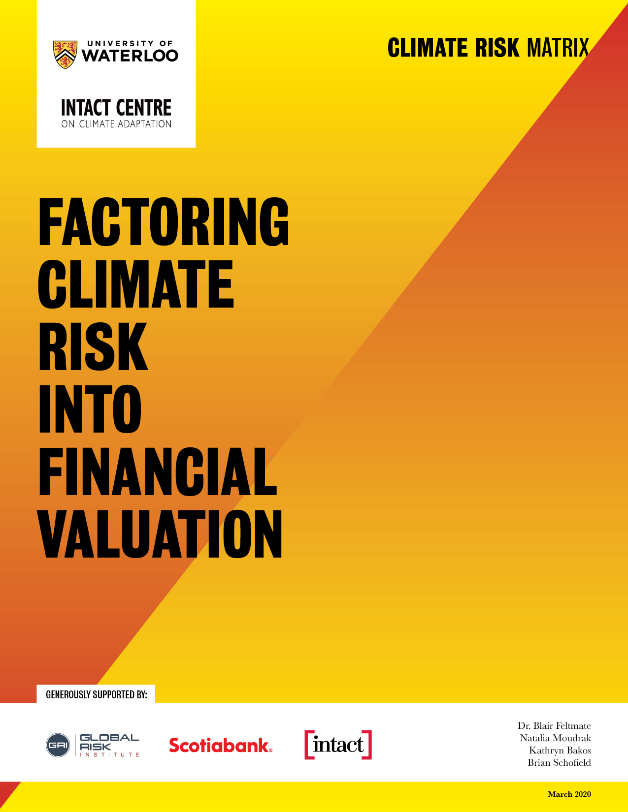 Factoring Climate Risk into Financial Valuation Report Cover