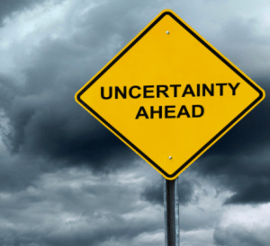 Uncertainty Ahead Sign