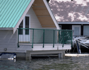 flooded house