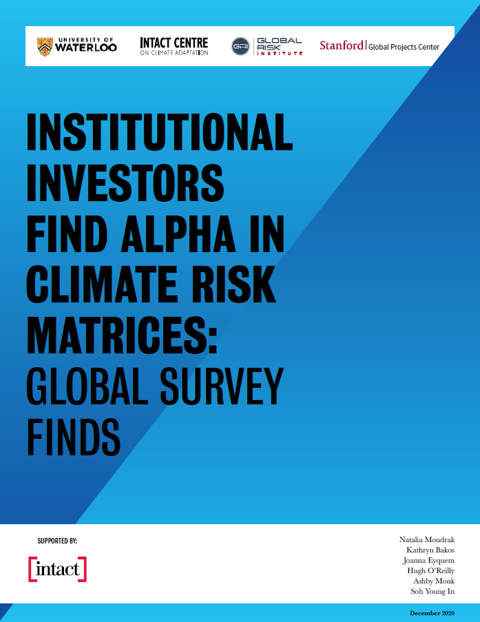 Climate Risk Matrix Survey Report Cover