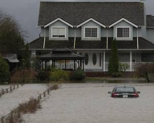 flooded home