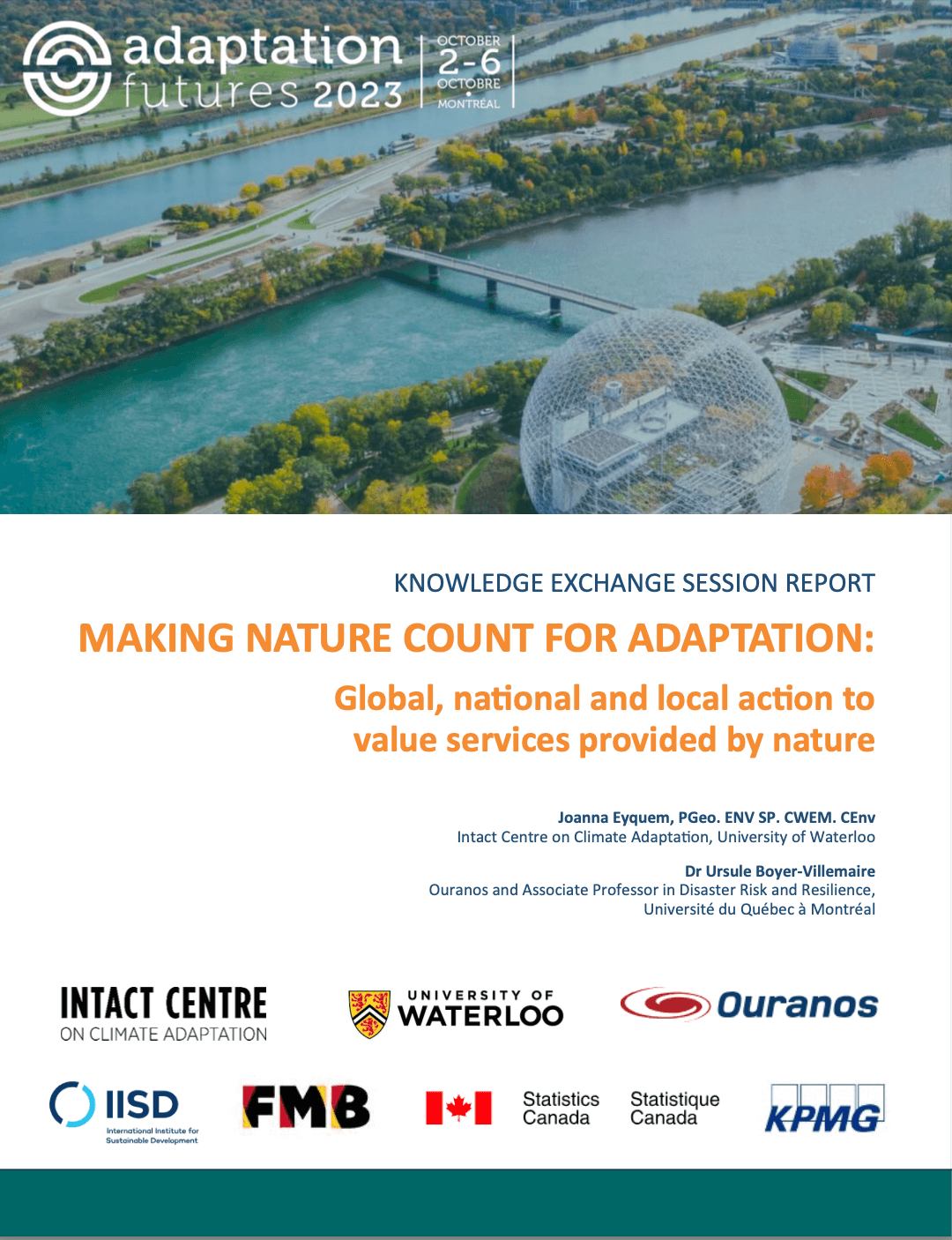 Making Nature Count Report cover