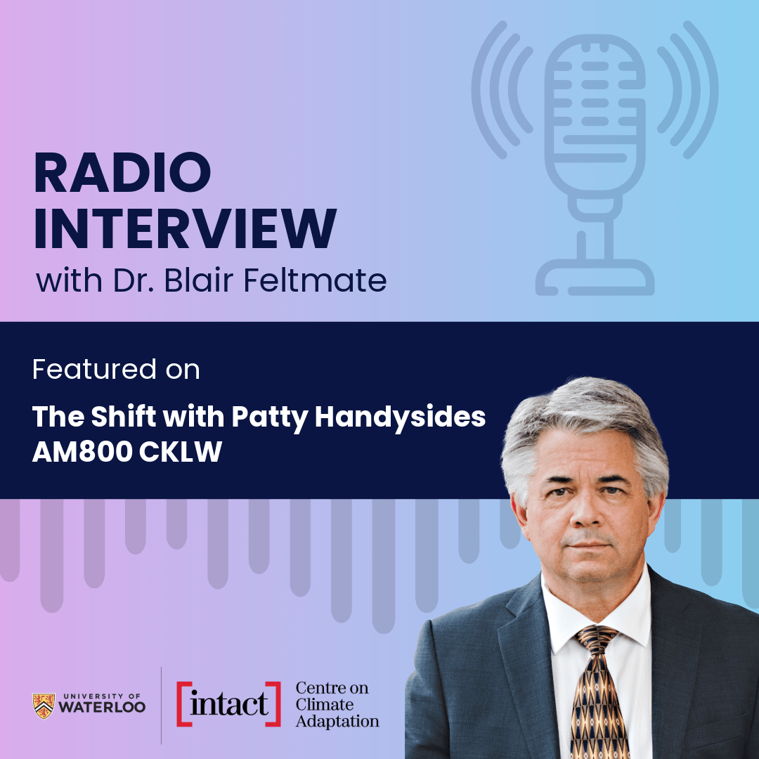 radio interview graphic showing Blair Feltmate